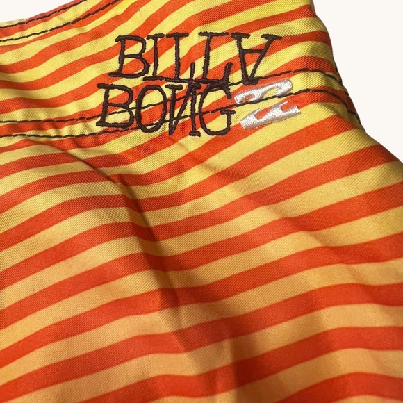 Billabong Rising Sun Board Shorts Mens XXL 42 44 Orange Black Y2K Surf - Picture 4 of 16